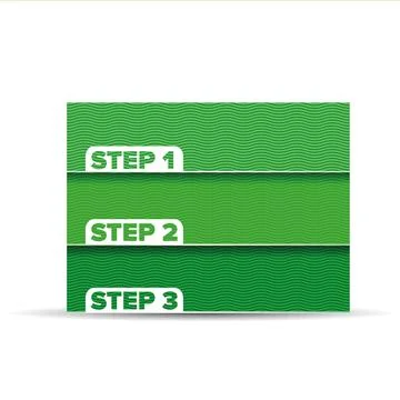 One two three - vector waves progress steps イラスト素材