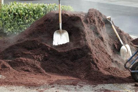 One unit of hemlock bark dust Stock Photos