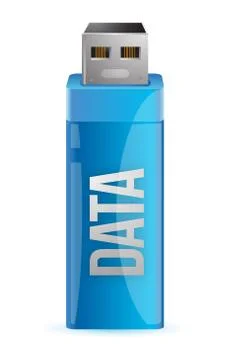 One usb key that contains data illustration graphic design Stockillustratie