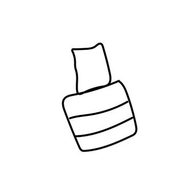 One vector corrector hand drawn black line.A thing and an accessory Stock Illustration