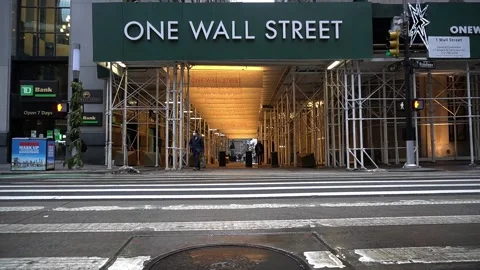 One Wall Street Stockbeeldmateriaal 153056396
