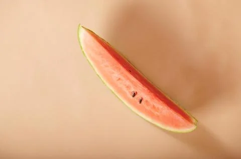 One  watermelon slice Stock Photos