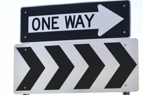 One Way Arrow Stock Photos