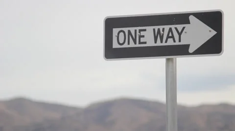 One Way Stock Footage 32877318