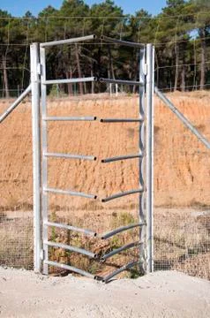 One-way gate Foto stock