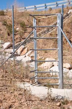 One-way gate Stock Photos