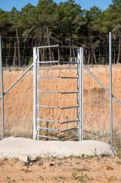 One-way gate Stock Photos
