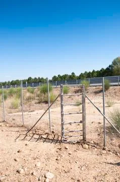 One-way gate Stock Photos