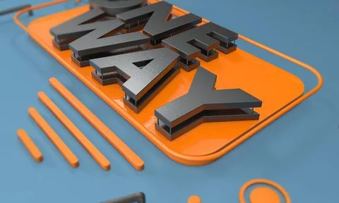 One way Stock Illustration