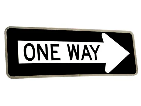 One Way Foto stock