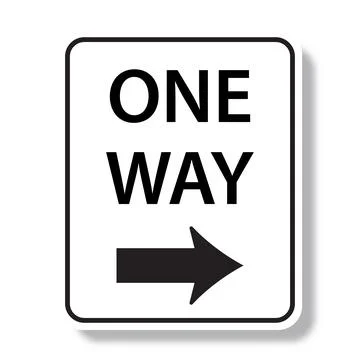 One way sign icon vector for your website design, logo, app, UI. illustration Stock-Illustration