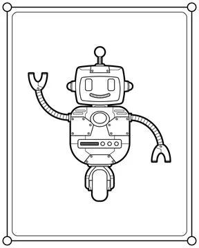 One-wheeled robot vector illustration Stock Illustration