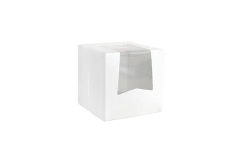 One white blank packaging boxes Stock Photos
