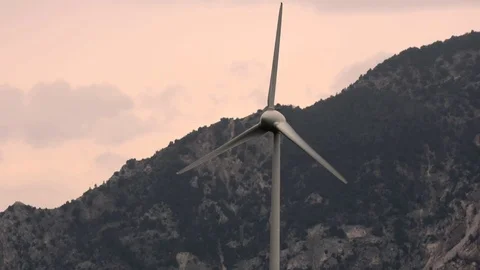 One wind turbine Stock Footage 87546835