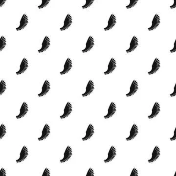 One wing pattern, simple style Stock Illustration