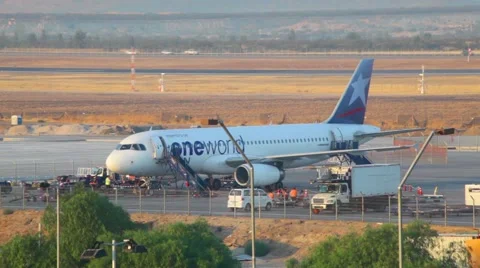 One World LAN Airline 01 HD Stock Footage 48646590