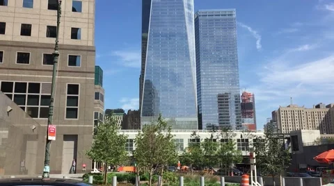 One World Trade Center (reflection) NYC 스톡 동영상 54915426