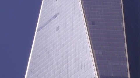 One World Trade Center Window Details 2 Video stock 49752117