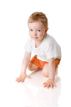 One year boy Stock Photos