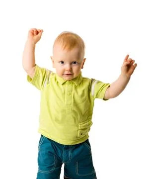 One year boy Stock Photos