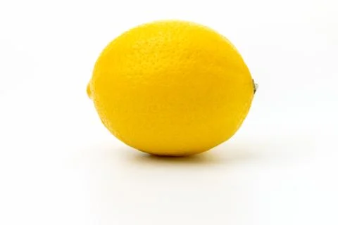 One yellow lemon Stock Photos