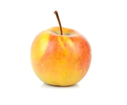 One yellow with red apple Foto stock