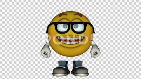 One yellow smile guy with the face and boots Stock Illustration