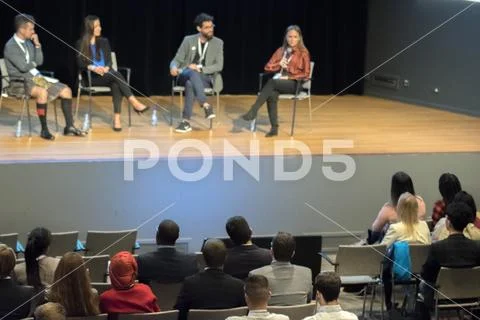 One Young World Summit At Den Haag City The Netherlands 2018. Stock Photos