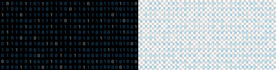 One zero bit binary 0 1 Stock Illustration