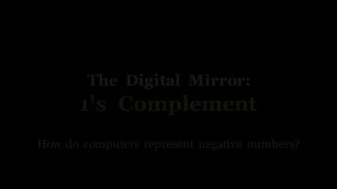 Ones Complement - The digital mirror Видео 340871470