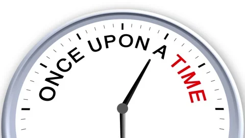 Ones Upon a Time Word or Text on Clock Moving Fast for Time Concept 動画素材 284244439