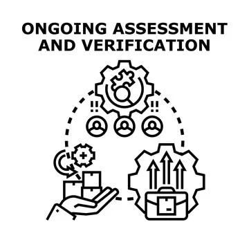 Ongoing assessment and verification process for quality control Illustration