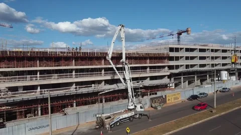 Ongoing Construction Projects in the Northwest Brasilia Video stock 246772886