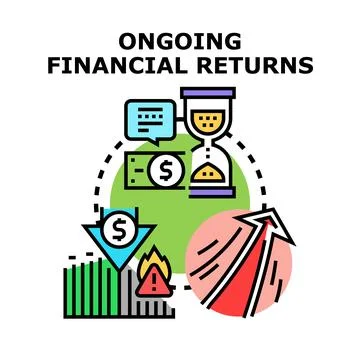 Ongoing financial returns vector illustration concept Illustrazione stock