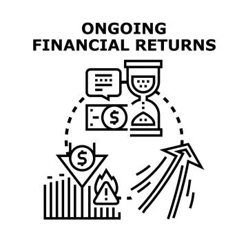 Ongoing financial returns vector illustration concept Stock Illustration