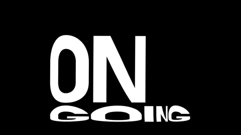 Ongoing Kinetic Warp Text Animation Stock Footage 314999097