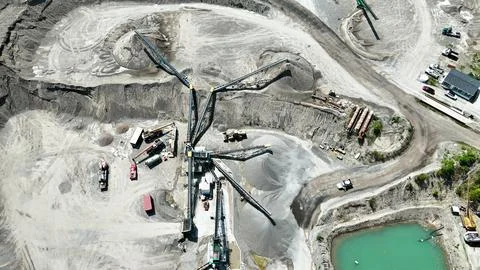 Ongoing Mining - Mine - Skaneateles, NY Stock Photos