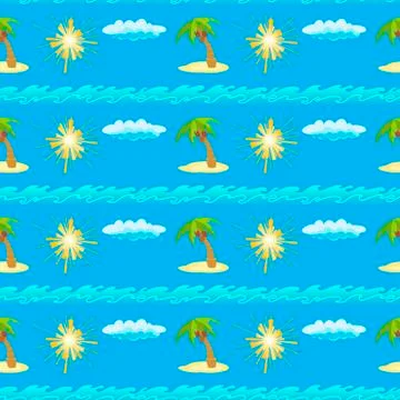 Ongoing vector pattern. Travel background イラスト素材