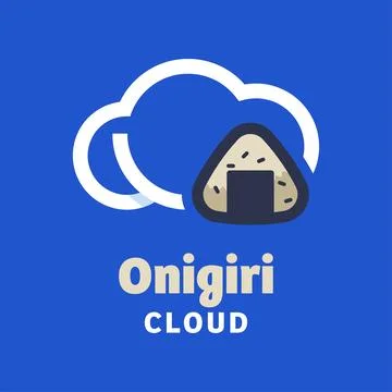 Onigiri Cloud Logo Stock Illustration