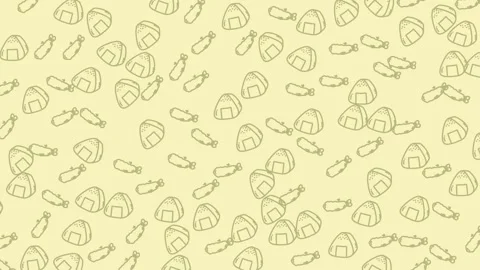 Onigiri dan tempura Stock Footage 330149406