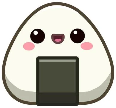 Onigiri Kawaii Stock Illustration