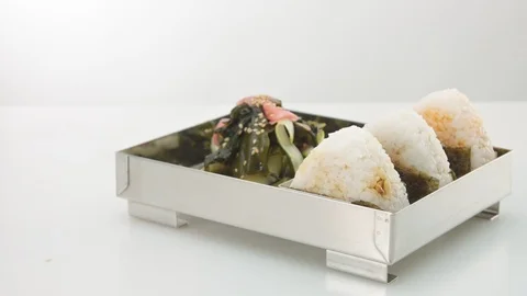 Onigiri rice balls Stock Footage 101283496