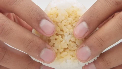 Onigiri rice balls Stock Footage 101283825
