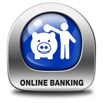 Onine banking Stock Illustration