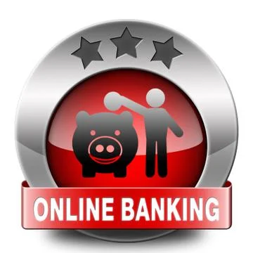 Onine banking Stock Illustration