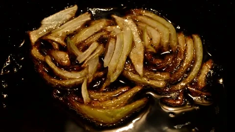 Onion are fried Stock Footage 273123798