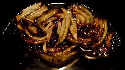 Onion are fried Stock Footage 273123843