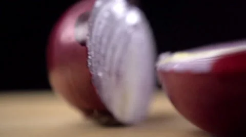 Onion bulb divided Stock Footage 64544090
