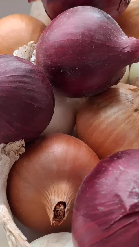 Onion bulbs Stock-Footage 344480094