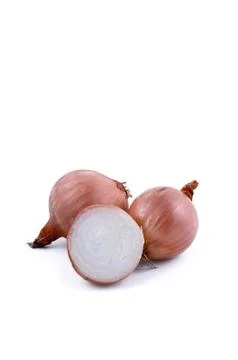 Onion bulbs vertical shot Stock Photos